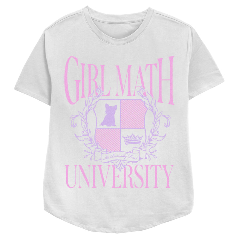 Women's Lost Gods Girl Math University T-Shirt