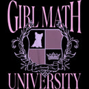 Junior's Lost Gods Girl Math Pink University T-Shirt