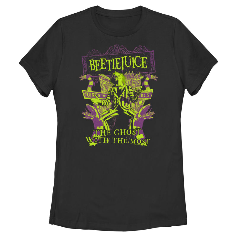 Women's Beetlejuice The Ghost With the Most T-Shirt