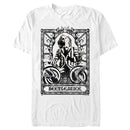 Men's Beetlejuice Black and White Tarot Card T-Shirt