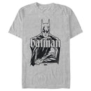 Men's Batman Dark Knight Outline Distressed T-Shirt