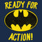 Men's Batman Ready for Action Bat Logo T-Shirt