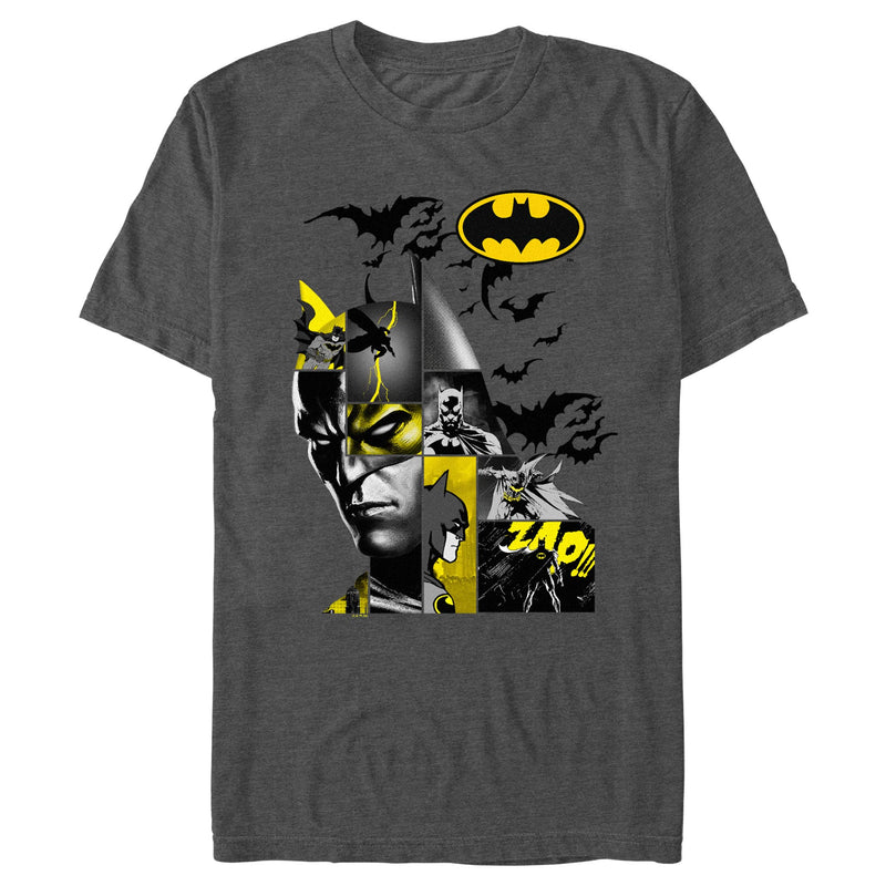 Men's Batman Dark Knight Face Collage T-Shirt