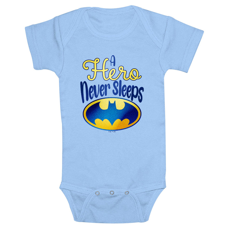 Infant's Batman A Hero Never Sleeps Onesie