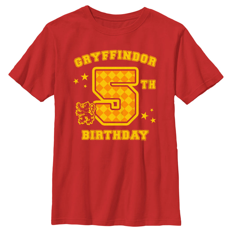 Boy's Harry Potter Gryffindor 5th Birthday T-Shirt