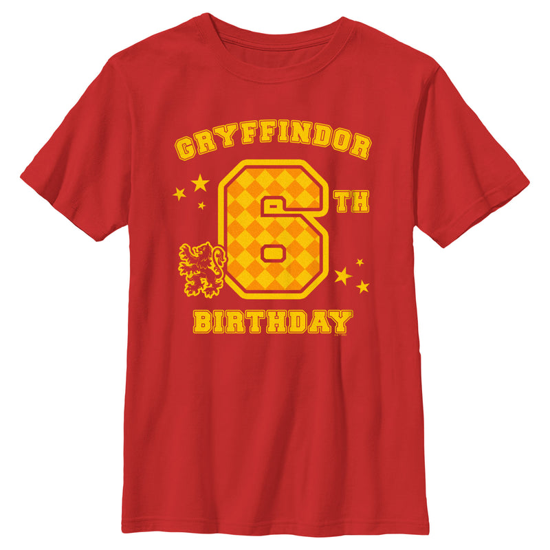 Boy's Harry Potter Gryffindor 6th Birthday T-Shirt