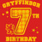 Girl's Harry Potter Gryffindor 7th Birthday T-Shirt