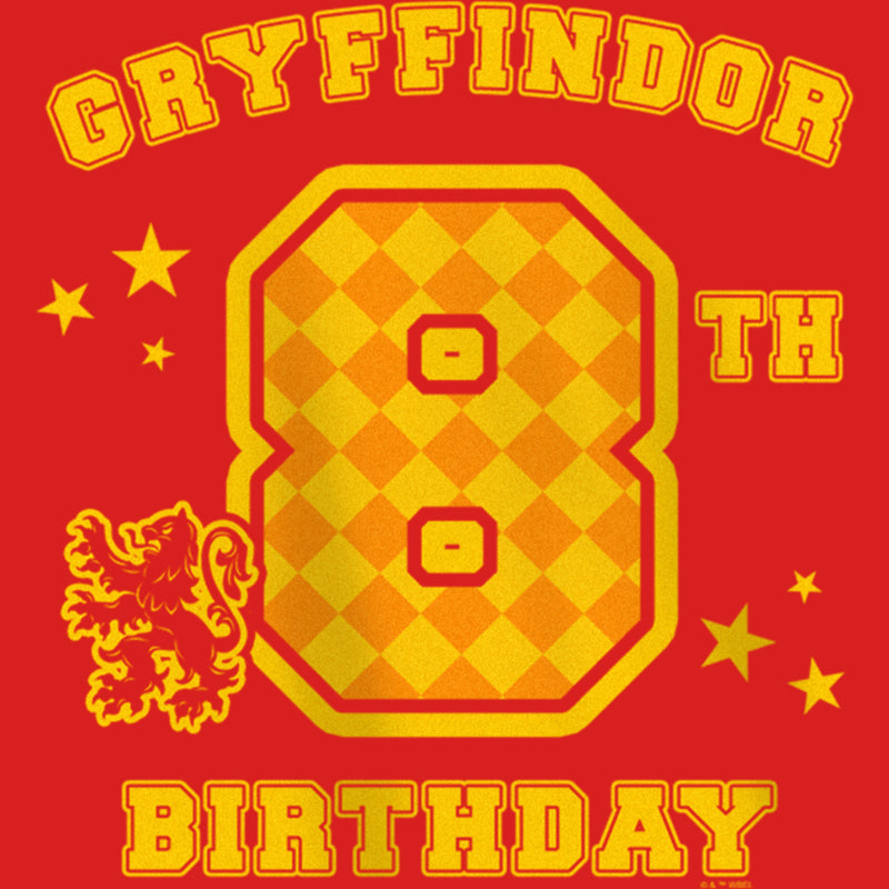 Girl's Harry Potter Gryffindor 8th Birthday T-Shirt