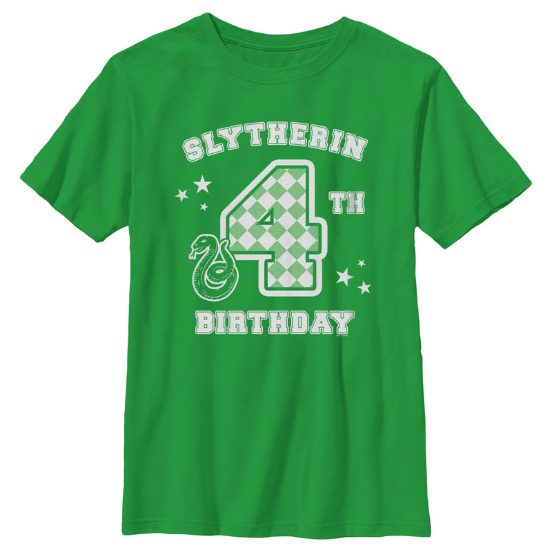 Boy's Harry Potter Slytherin 4th Birthday T-Shirt