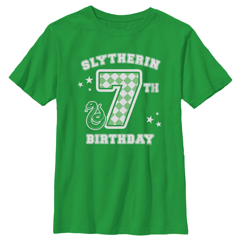 Boy's Harry Potter Slytherin 7th Birthday T-Shirt