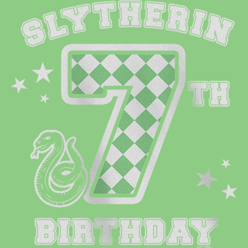 Girl's Harry Potter Slytherin 7th Birthday T-Shirt