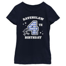 Girl's Harry Potter Ravenclaw 4th Birthday T-Shirt