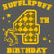 Girl's Harry Potter Hufflepuff 4th Birthday T-Shirt