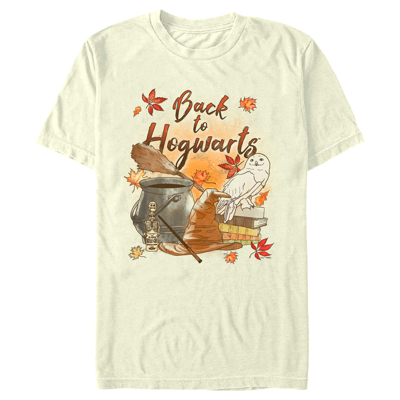 Men's Harry Potter Chamber of Secrets Hedwig Back to Hogwarts T-Shirt