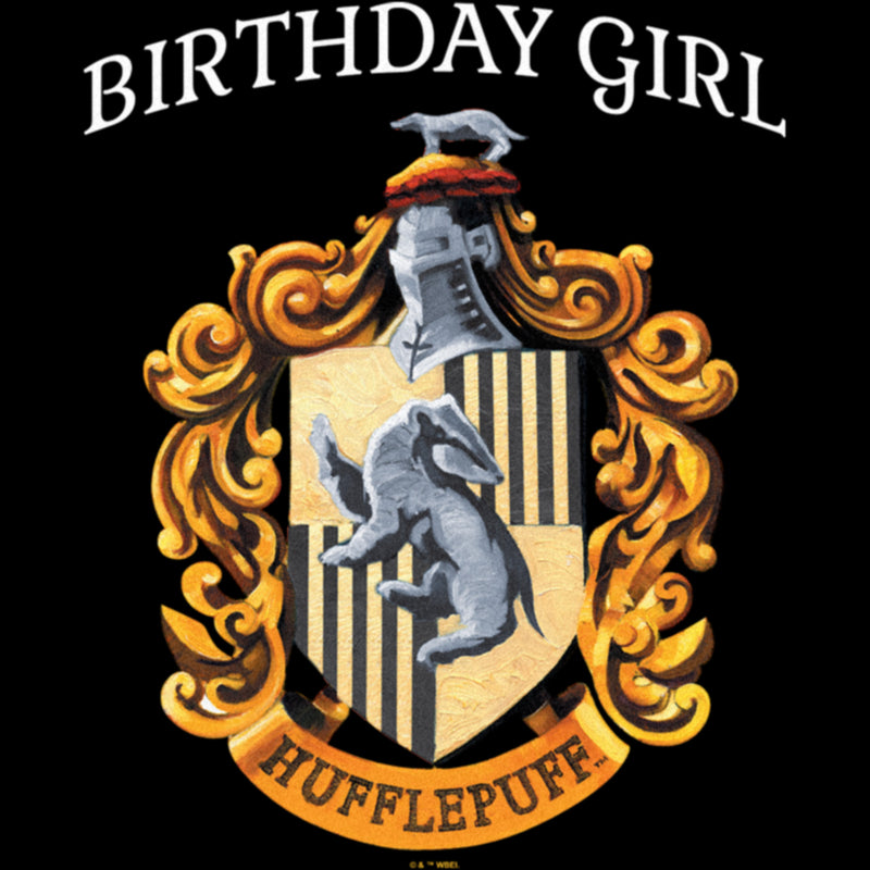 Women's Harry Potter Hufflepuff Birthday Girl T-Shirt