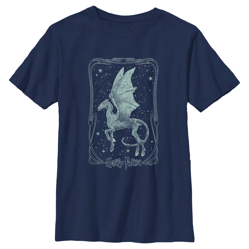 Boy's Harry Potter Thestral Tarot Card T-Shirt