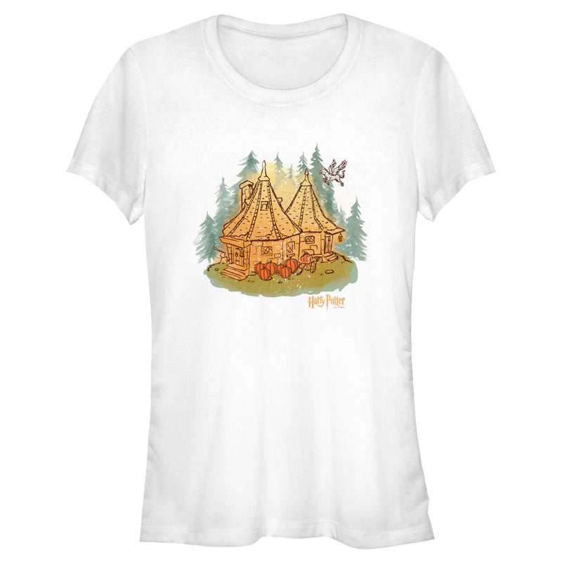 Junior's Harry Potter Hagrid's Hut Fall T-Shirt