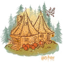 Junior's Harry Potter Hagrid's Hut Fall T-Shirt