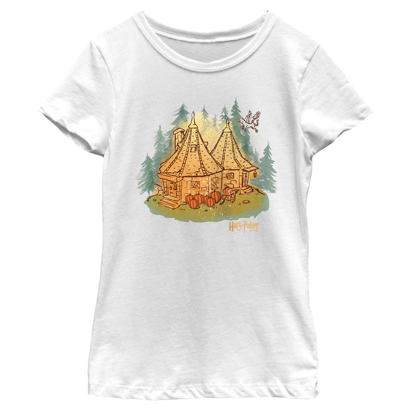 Girl's Harry Potter Hagrid's Hut Fall T-Shirt