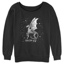 Junior's Harry Potter Black and White Thestral Sweatshirt