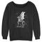 Junior's Harry Potter Black and White Thestral Sweatshirt