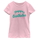 Girl's Harry Potter Happee Birthdae Logo T-Shirt