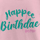 Girl's Harry Potter Happee Birthdae Logo T-Shirt