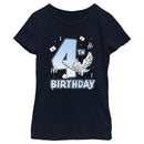 Girl's Harry Potter Hedwig 4th Birthday T-Shirt