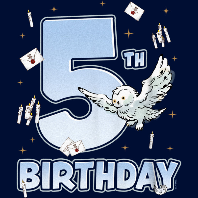 Boy's Harry Potter Hedwig 5th Birthday T-Shirt