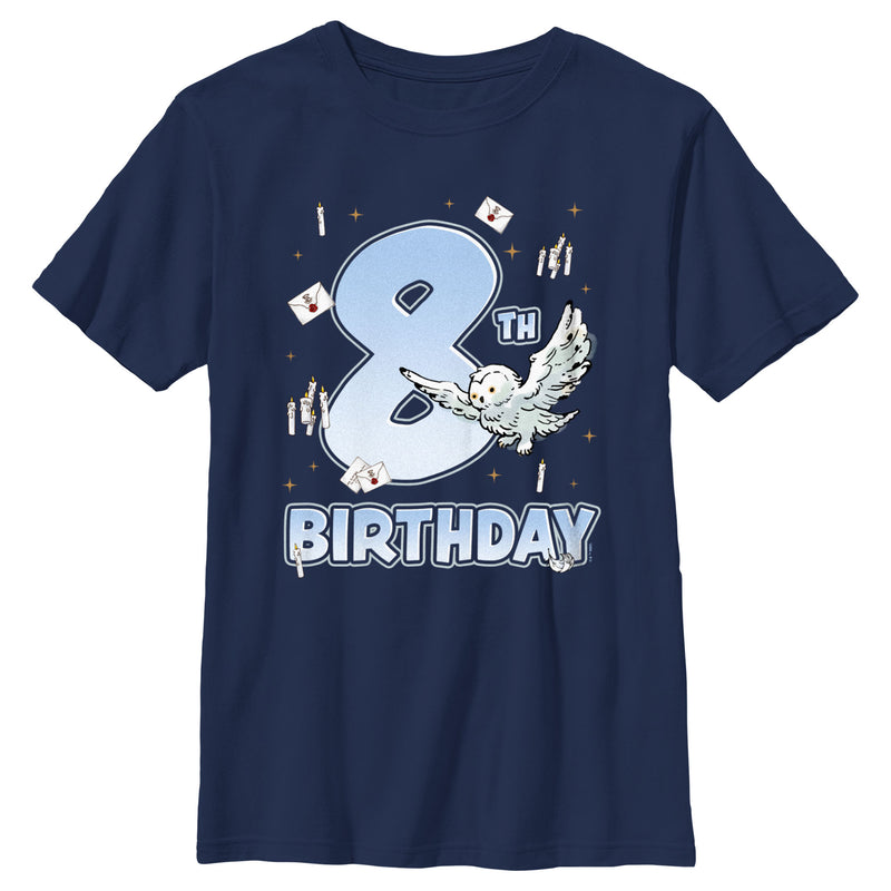 Boy's Harry Potter Hedwig 8th Birthday T-Shirt