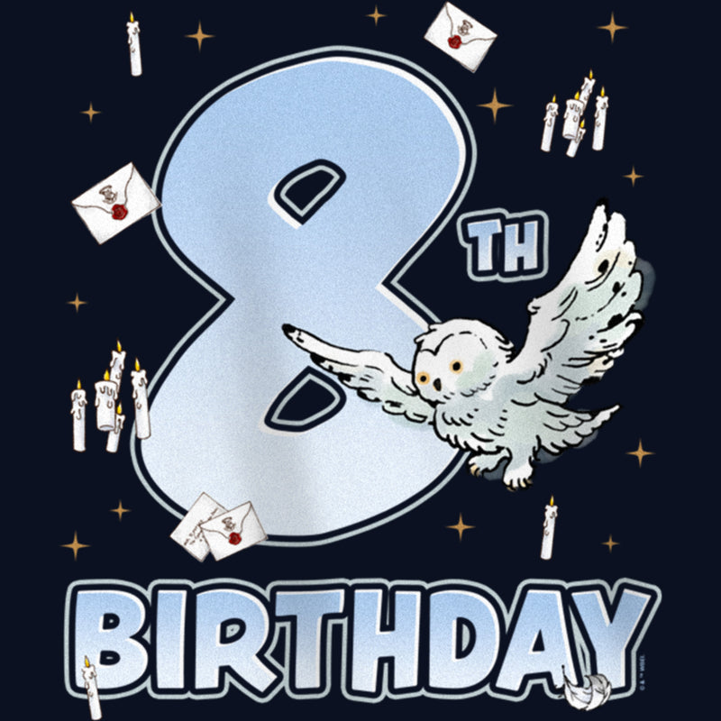 Girl's Harry Potter Hedwig 8th Birthday T-Shirt