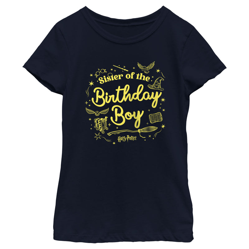 Girl's Harry Potter Birthday Boy Sister T-Shirt