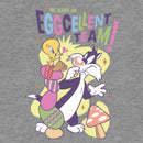 Women's Looney Tunes Easter Tweety and Sylvester We Make an Eggcellent Team Racerback Tank Top