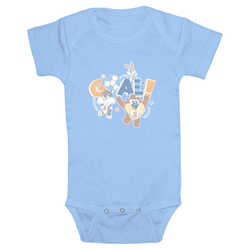 Infant's Looney Tunes Babies Goal Onesie