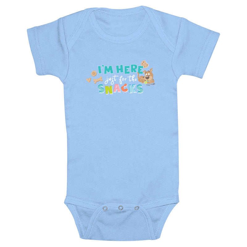 Infant's Scooby Doo I'm Here Just for the Snacks Onesie