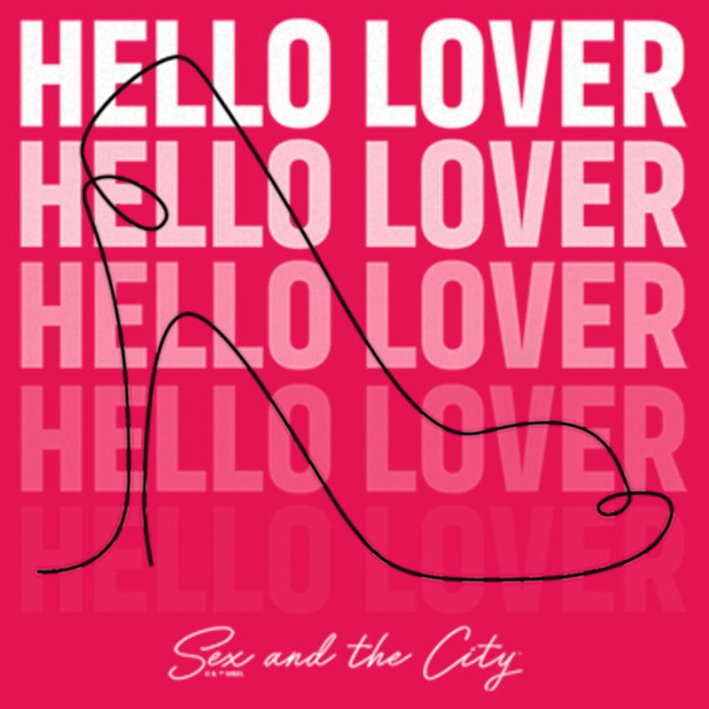 Junior's Sex and the City Hello Lover Shoe Racerback Tank Top