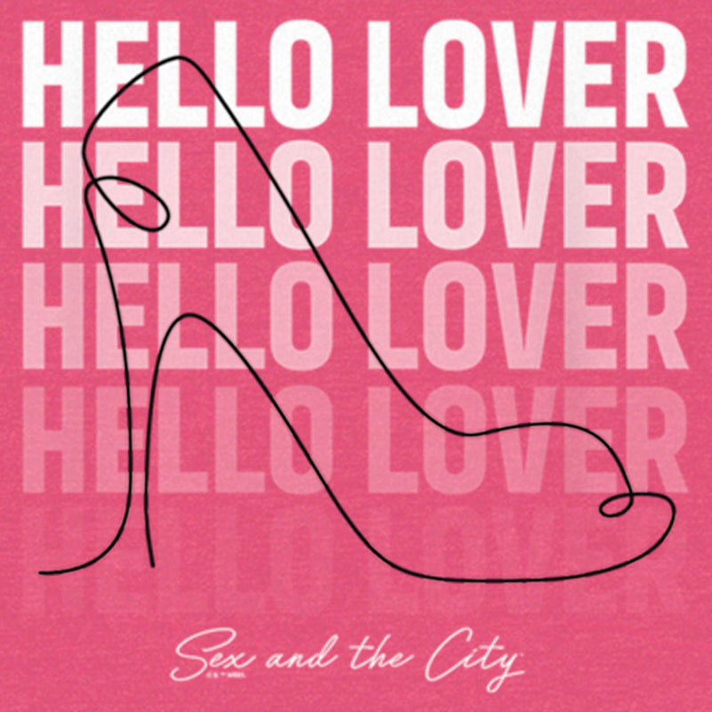 Women's Sex and the City Hello Lover Shoe Racerback Tank Top