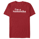 Men's Sex and the City I'm a Samantha Text T-Shirt