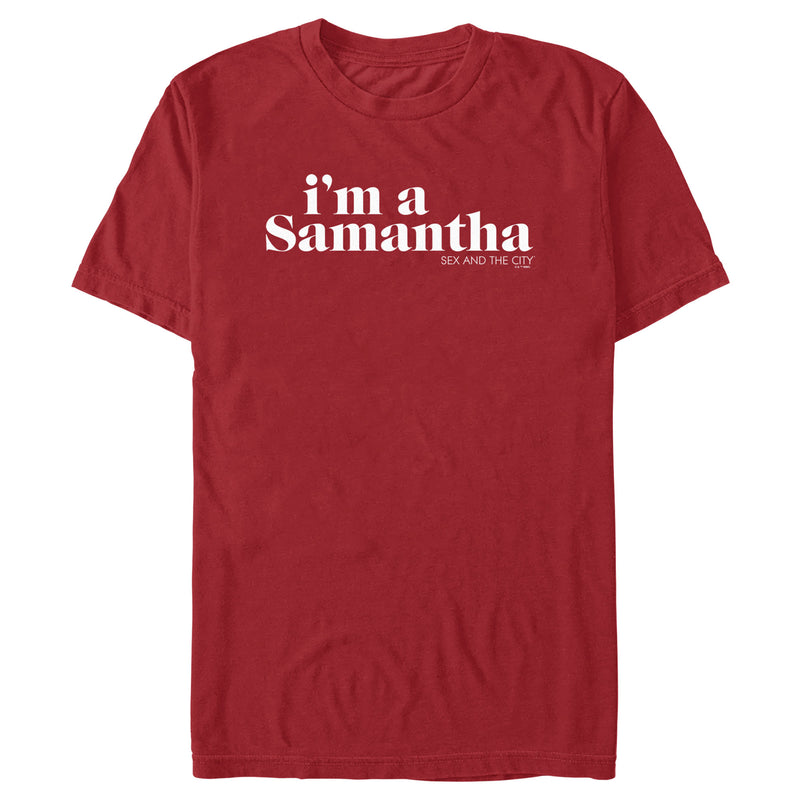 Men's Sex and the City I'm a Samantha Text T-Shirt