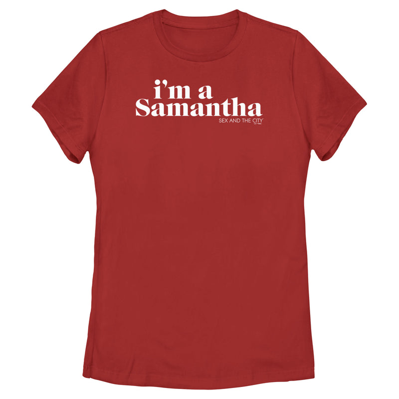 Women's Sex and the City I'm a Samantha Text T-Shirt