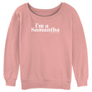 Junior's Sex and the City I'm a Samantha Text Sweatshirt