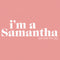 Junior's Sex and the City I'm a Samantha Text Sweatshirt