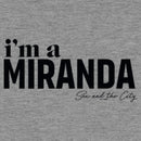 Women's Sex and the City I'm a Miranda Text Racerback Tank Top