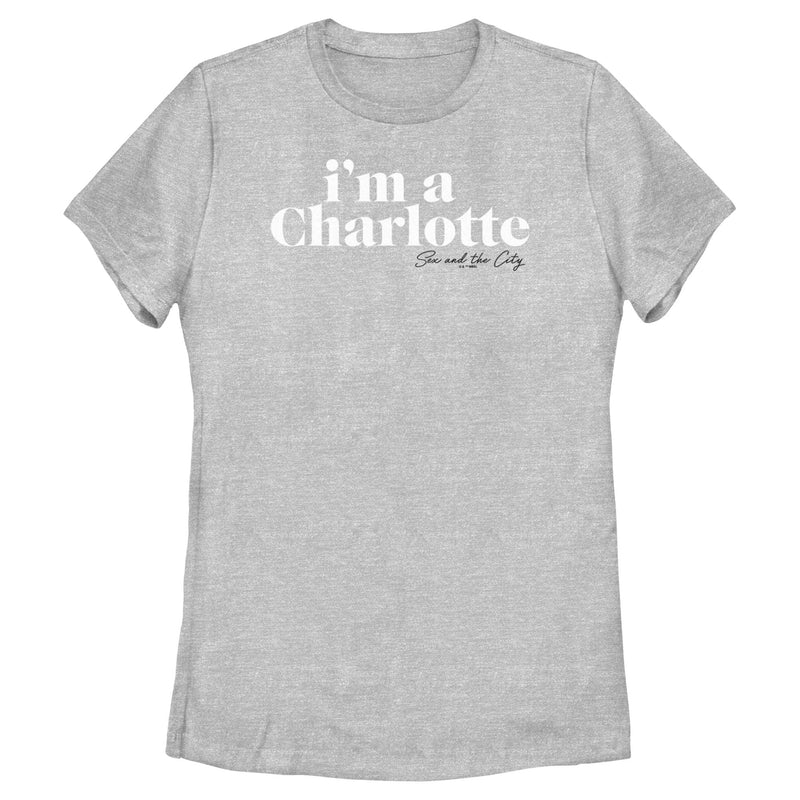 Women's Sex and the City I'm a Charlotte Text T-Shirt