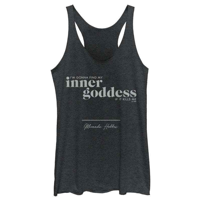 Women's Sex and the City Miranda Find Inner Goddess Racerback Tank Top