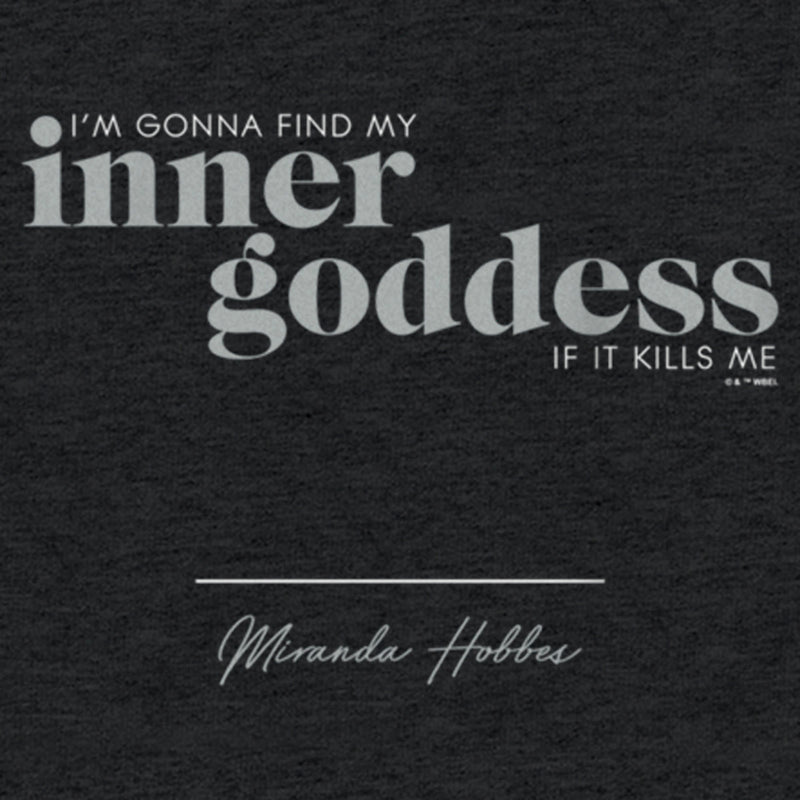 Women's Sex and the City Miranda Find Inner Goddess Racerback Tank Top