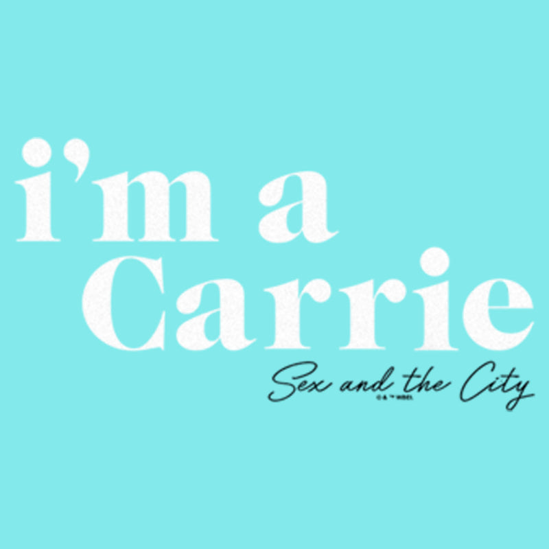 Junior's Sex and the City I'm a Carrie Text Racerback Tank Top