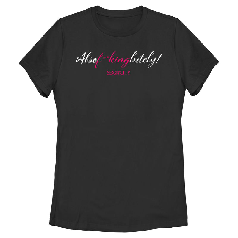 Women's Sex and the City Mr. Big Absolutely Cursive Reply T-Shirt