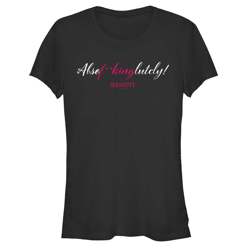 Junior's Sex and the City Mr. Big Absolutely Cursive Reply T-Shirt