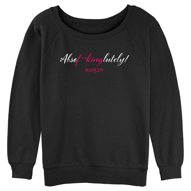 Junior's Sex and the City Mr. Big Absolutely Cursive Reply Sweatshirt